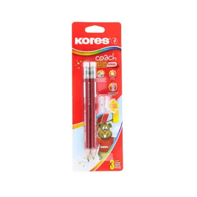 [9023800925329] BLISTER LAPIZ COACH 2PZ C/SACAPUNTAS KORES 92532