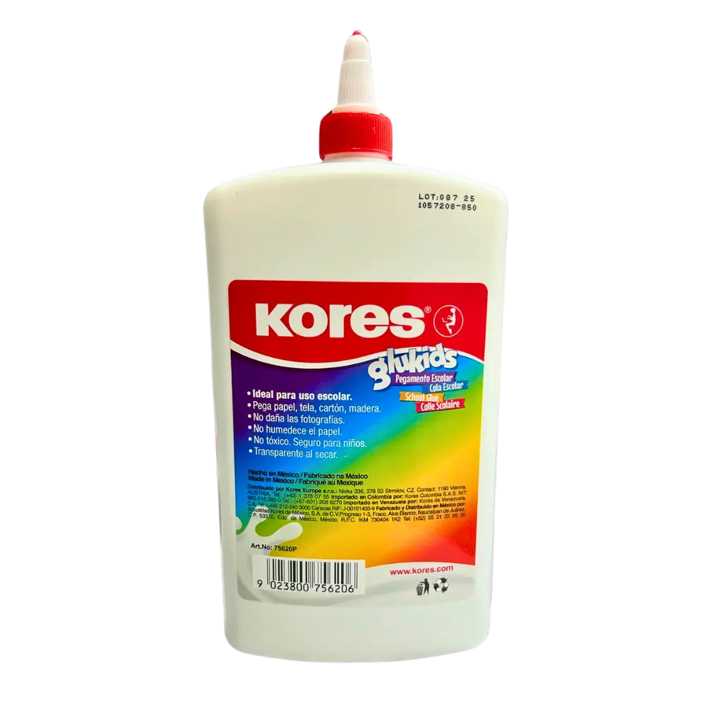 [9023800756206] PEGAMENTO BLANCO 500GR KORES GLUKIDS
