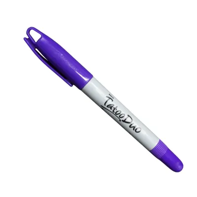 MARCADOR PERMANENTE FINO DUO MORADO BACO TATOO