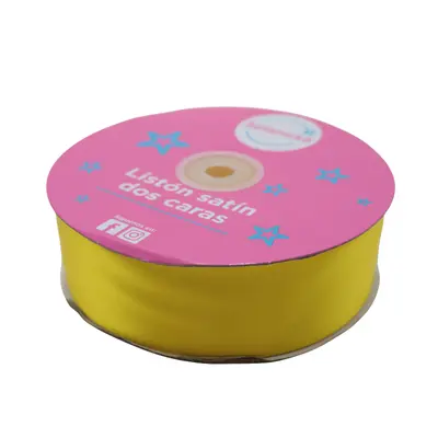 LISTON SATIN #9 (3.8CM) 50Y AMARILLO MANGO 645