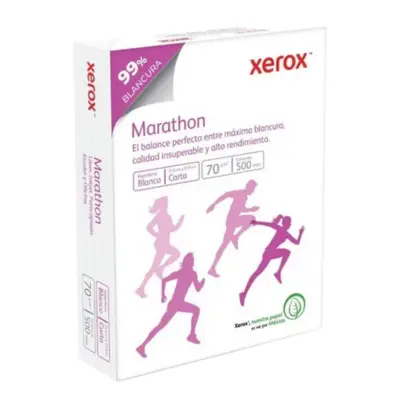 HOJA BLANCA CARTA C500 XEROX MARATHON 99% BLANCURA