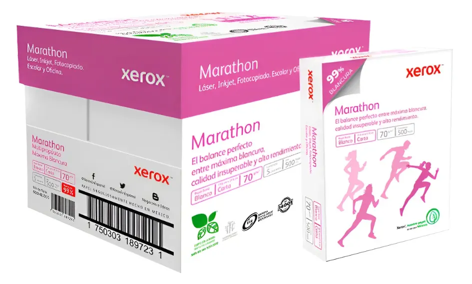 CAJA HOJA BLANCA CARTA XEROX MARATHON C5000 70GR