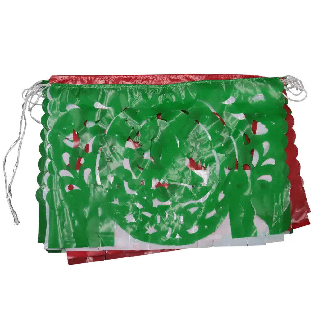 [7502286578332] PATRIO ENRAMADA 1/4 PLASTICO VIVA MEXICO TRICOLOR 33x23cmx4.5m