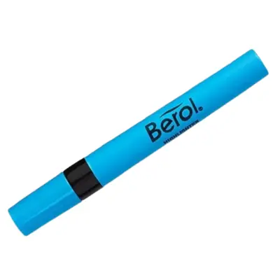 PAQ MARCATEXTO BEROL AZUL C/12