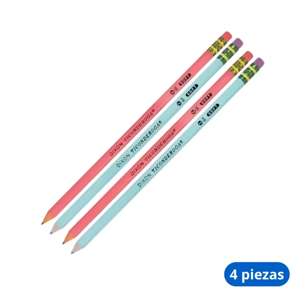 MKIT LAPIZ 2HB TICONDEROGA PASTEL C4