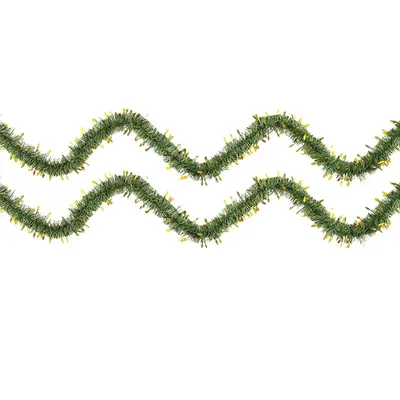 NAVI ESCARCHA BOA VERDE PINO C/GOTAS ORO 20M