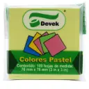 NOTAS ADHESIVAS 3X3 PASTEL 100H DEVEK PNO1001