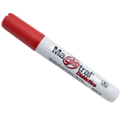 [7501428724118] MARCADOR PIZARRON MAGISTRAL DIDACTICO (ROJO)