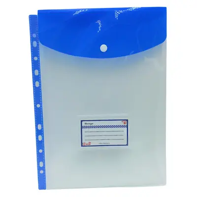 SOBRE PLASTICO C/HOYOS PARA CARPETA ALIAMEX