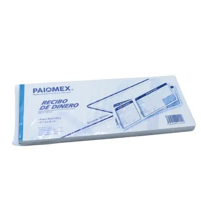 RECIBO DINERO 50H PAIOMEX