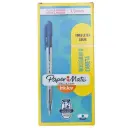 PAQ PLUMA PAPERMATE KILOMETRICO RETRACTIL AZUL C12