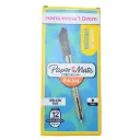 PAQ PLUMA PAPERMATE KILOMETRICO RETRACTIL NEGRO C12