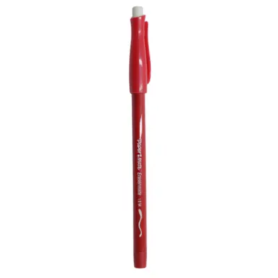 [7501030666080] PLUMA PAPERMATE BORRABLE MEDIANO (ROJO)