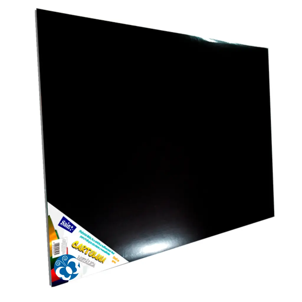 [0054MN] CARTULINA METALICA NEGRA 50X65