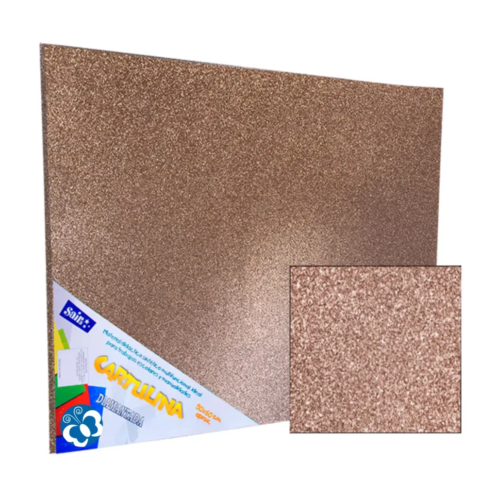 CARTULINA DIAMANTADA 50X60 ROSE GOLD