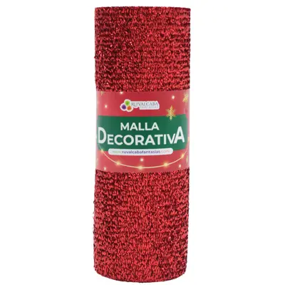 NAVI ROLLO TELA BRILLANTE 24CM X 5Y ROJO R133504-2