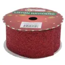 LISTON DIAMANTINA ROJO 6.3CMX10Y  R102316-2
