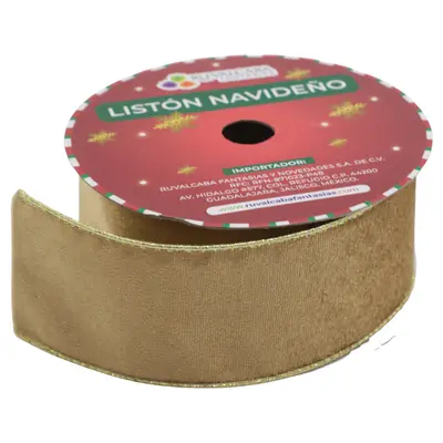 [7777102506015] LISTON TERCIOPELO DOBLE G 6.3CMX10Y R102506-1