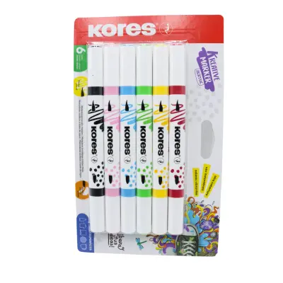 MARCADOR ACRILICO C6 DUO KORES