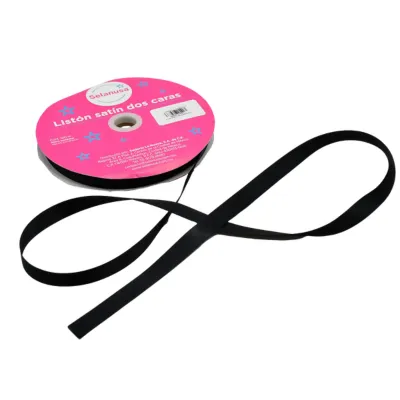 [7506411079633] LISTON SATIN #3 100M SELANUSA 16MM (NEGRO)