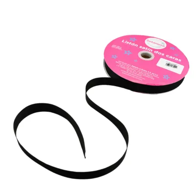 [7506411079411] LISTON SATIN #5 100M SELANUSA 22MM (NEGRO)