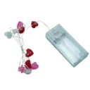 SERIE DE LUCES LED CORAZÓN ROJO Y ROSA 1M