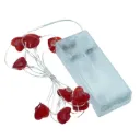 SERIE DE LUCES LED CORAZÓN ROJO 1M