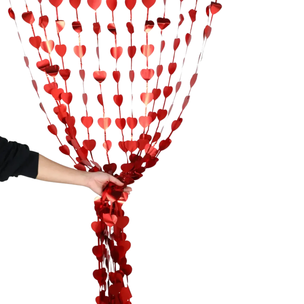 [SH2411148545755178] 14FEB CORTINA METALICA CORAZON ROJO