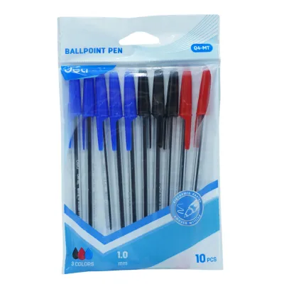 PAQ BOLIGRAFO BALL POINT SURTIDO 1.0MM C10 DELI Q4-MT
