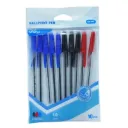 PAQ BOLIGRAFO BALL POINT SURTIDO 1.0MM C10 DELI Q4-MT