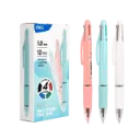 BOLIGRAFO RETRACTIL 4 EN 1 SURTIDO 1.0MM DELI Q181