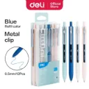 BOLIGRAFO RETRACTIL GEL AZUL 0.5MM DELI G86-BL