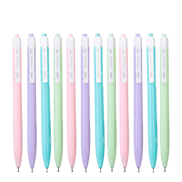 [6935205372239] BOLIGRAFO RETRACTIL 0.7MM AZUL C12 DELI Q03330