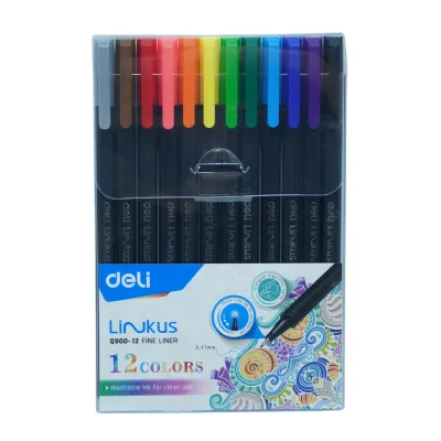 [6921734941602] ROTULADOR COLORES SURTIDOS C12 DELI Q900-12