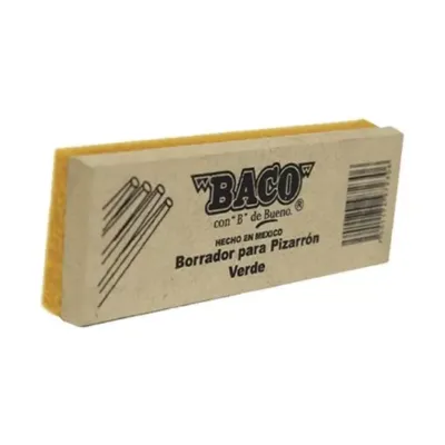 [7501174972368] BORRADOR PIZARRON (BLANCO) BACO