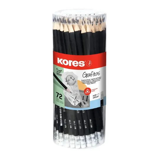 [9023800923721] LAPIZ 2HB NEGRO KORES TUBO C72