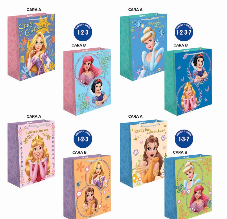 BOLSA DE REGALO PRINCESAS C/10 DIPAK