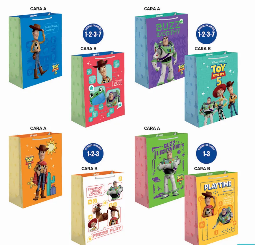 BOLSA DE REGALO TOY STORY C/10 DIPAK (CHICA)