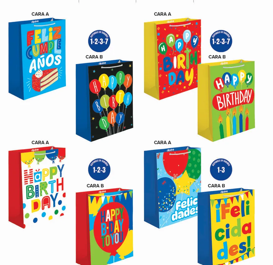 BOLSA DE REGALO FIESTA C/10 DIPAK (CHICA)