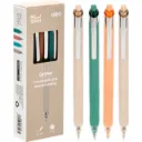 BOLIGRAFO RETRACTIL GEL NEGRO 0.7MM DELI NS666-BK