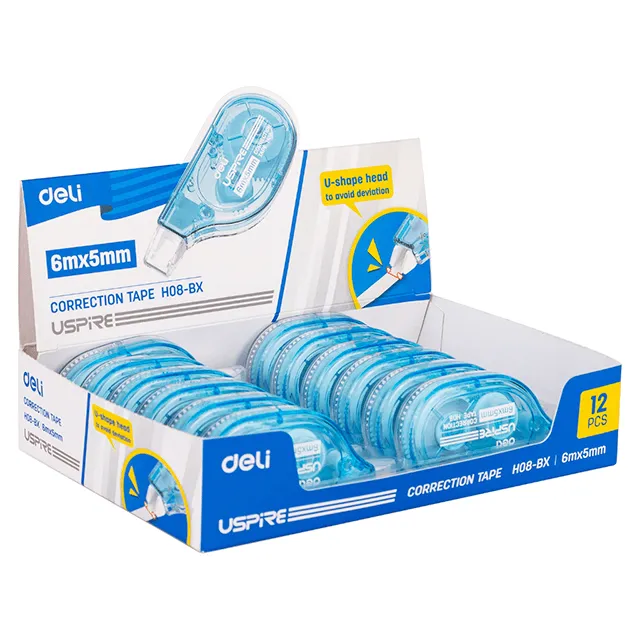 CORRECTOR CINTA 5MM X 6M C12 DELI EH08-BX