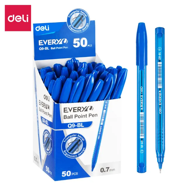 BOLIGRAFO AZUL 0.7MM C50 DELI Q9-BL