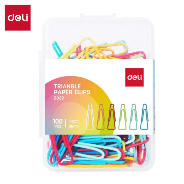 CLIP TRIANGULAR COLORES C100 DELI Z032