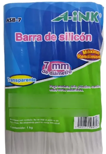 [7502277584717] SILICON DELGADO LARGO 1 KG AINK ABS-7