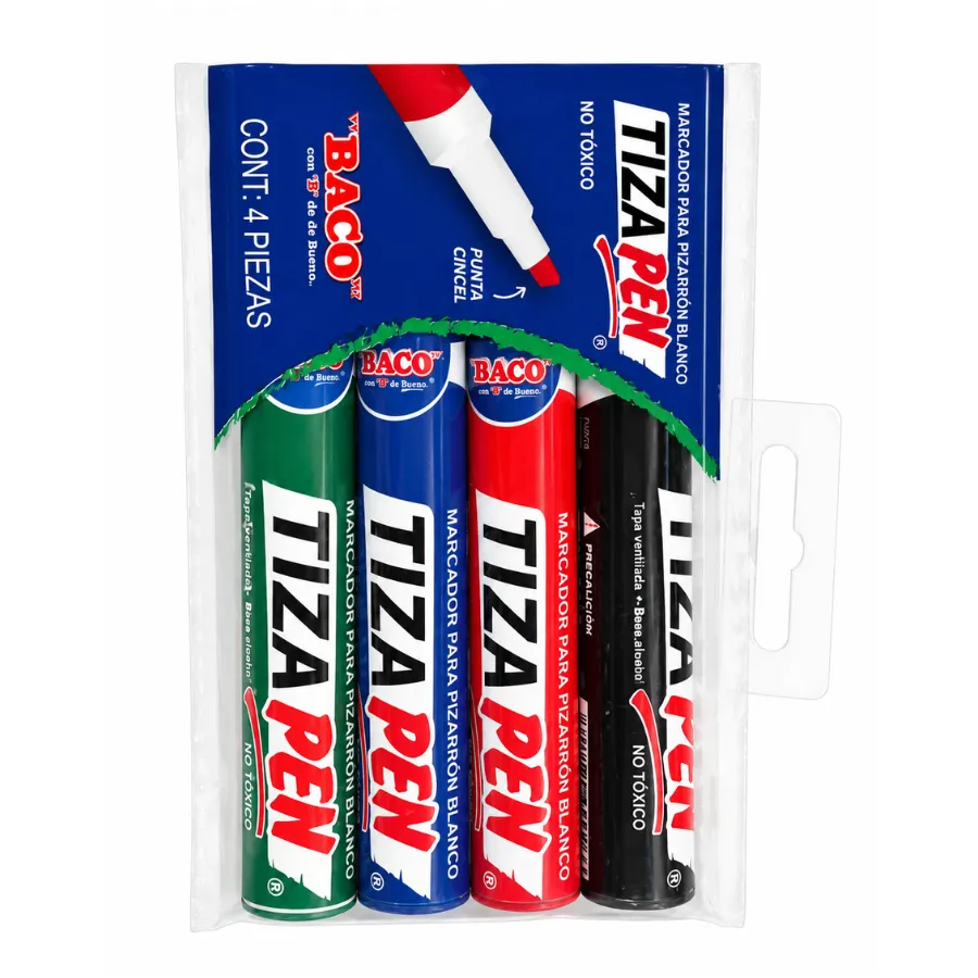 MARCADOR PIZARRON C4 TIZAPEN BACO