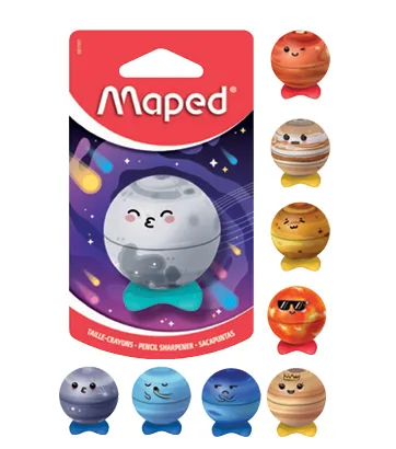 SACAPUNTAS SENCILLO CON DEPOSITO PLANETA MAPED 051101