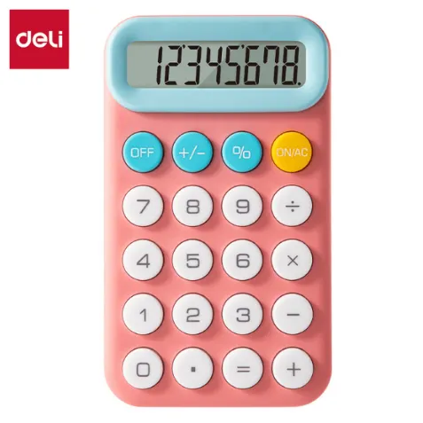 CALCULADORA BASICA 8DIG CORAL DELI EM12