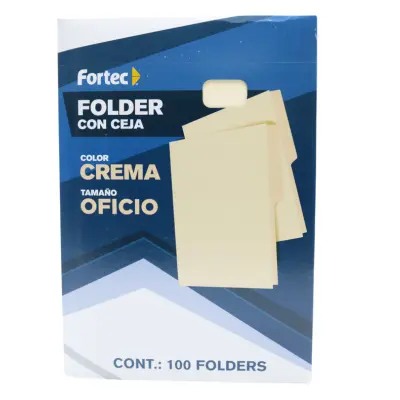 [7502278545366] CARPETA OFICIO CREMA FORTEC