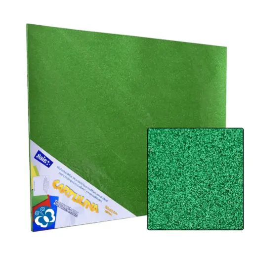 [157410] CARTULINA DIAMANTADA 50X60 VERDE