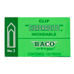[7501174912081] CLIP CUADRADO #3 C100 BACO